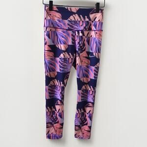 Nike DRI-FIT Women’s Fast Runway Print Crop Running Tights Leggings  Size S